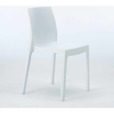 22 Sedie Rome Grand Soleil polipropilene impilabili bar offerta stock - Bianco