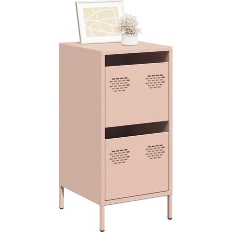 Sideboard Rosa 35x39x73,5 cm Kaltgewalzter Stahl