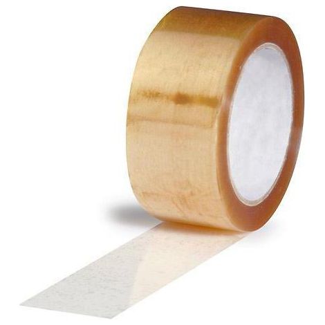 Klebeband Breite 50mm, Länge 66m, Stärke 60µ PP transparent Kautschuk-Kleber