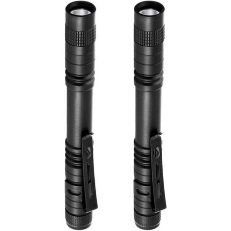 Mini LED torch, 2 pieces work flashlights, 2 AAA batteries (not included) (1/5)
