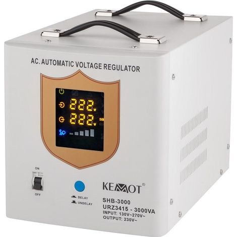 Estabilizador automático de voltaje KEMOT SHB-3000 monofásico 230 V (1/3)