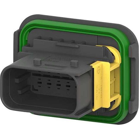 Connettore Heavy Duty Sealed 1.6X2.8 porta maschio 12vie nero