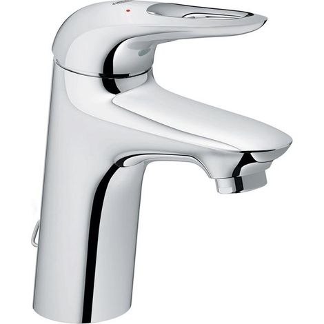 Grohe Einhand-Waschtischbatterie Eurostyle 335573 S-Size Kette Hebel offen chrom (1/4)
