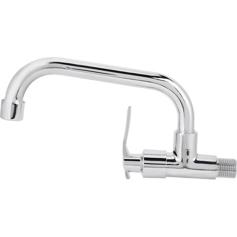 Robinet d'évier mural simple G1/2 po pour eau froide, idéal pour la cuisine et la maison. (1/5)
