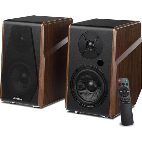 Enceintes Actives 100 W RMS avec woofer 5,25" HDMI Arc 2.0 HiFi, BT 5.0, OPT, RCA, USB, réglage des graves et aigus, sortie Sub pour TV, PC et home cinéma (1/5)