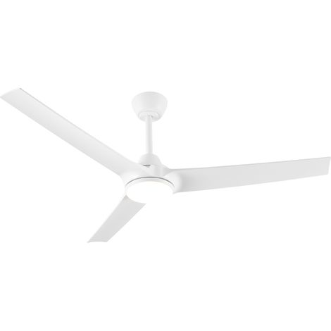 Parrot Uncle 132cm Ceiling Fan with Light, Silent Reversible DC Motor Fan, 3 Colour LED, 6 Speeds, Remote Control with Timer, Modern White Ceiling Fan for Bedroom & Living Room (1/5)