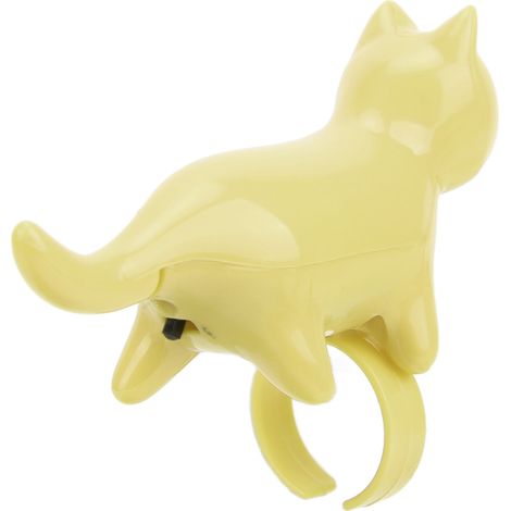 Jouet lumineux pour doigt de chat, mignon et amusant, pour chat et chien, pour jouer, s'entraîner et faire de l'exercice - Jaune (1/5)