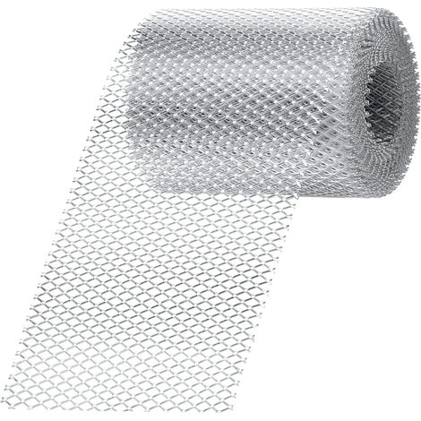 6 m Rouleau de protection de gouttière en aluminium de pour bloquer les feuilles, les brindilles et les débris