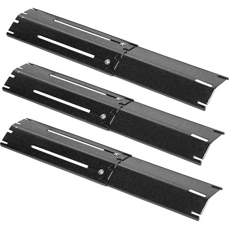 30 à 53,4cm Plaques Tentes Chauffantes de Barbecue Réglable en Porcelaine Emaillée pour Barbecue Grill à Gaz Charbroil, Nexgrill, Landmann, Brinkman, Backyard Barre Aromatisante, Lot de 3