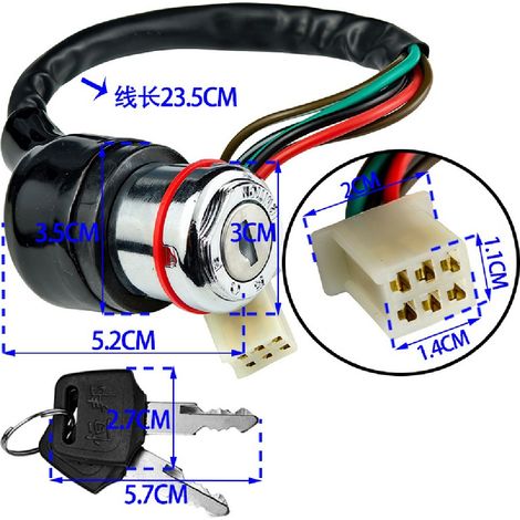 High-quality, meticulously crafted, wear-resistant and durable GN125 ignition switch for motorcycle and electric vehicle modification parts. (1/4)