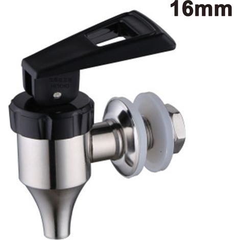 Robinet de rechange pour distributeur de bière, bec verseur en acier inoxydable antirouille, installation facile, excellent débit continu, robuste, alternative élégante (16 mm) (1/4)
