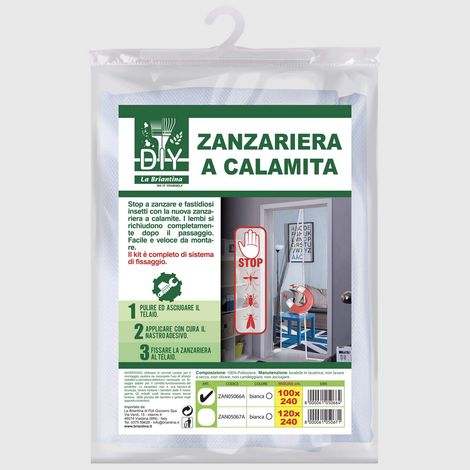 Moustiquaire magnétique pour Porte avec Aimant Anti-Insectes, Couleur Blanc, 100 x 240 cm (1/3)