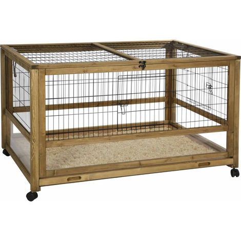 Kerbl Kleintierkäfig Indoor Space für Nagetiere Dach aufklappbar mit Rollen (1/5)