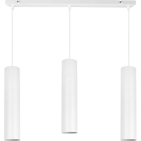LAMPE DE PLAFOND SUSPENDU MODERNE ABAT-JOUR LED BLANC (1/5)