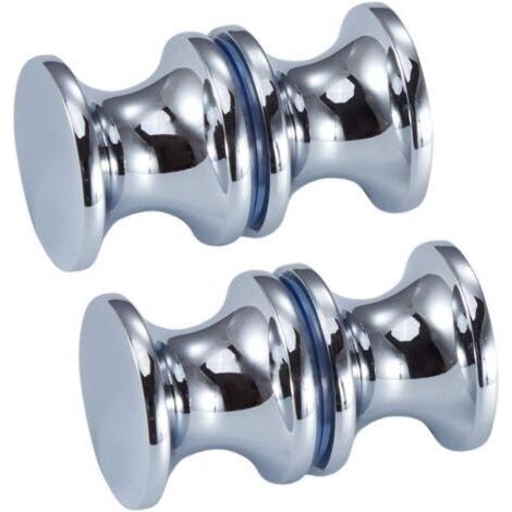 BARKBUSTERS Poignée de porte de douche, poignée de porte de baignoire en acier inoxydable 2pcs pour la maison, salle de bain (1/5)