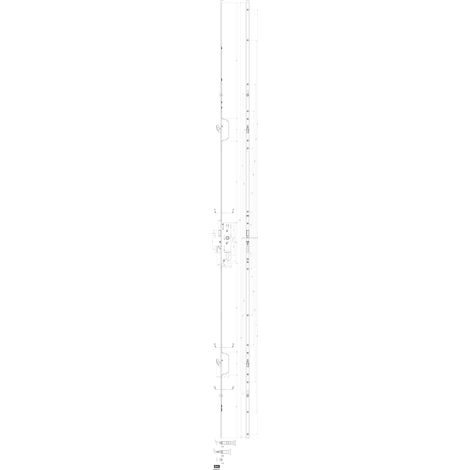 Crémone multipoints FERCOMATIC SH R axe 35mm avec 2 galets FERCO 6 34362 02 0 1