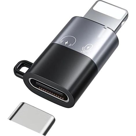 Adaptateur Type-C Vers Lightning - Pour DJI Mic Mini - Compatible iPhone 14 13 12 11 - Pour Smartphone PC Mac - Récepteur Microphone Sans Fil - 1 Pièce (1/5)