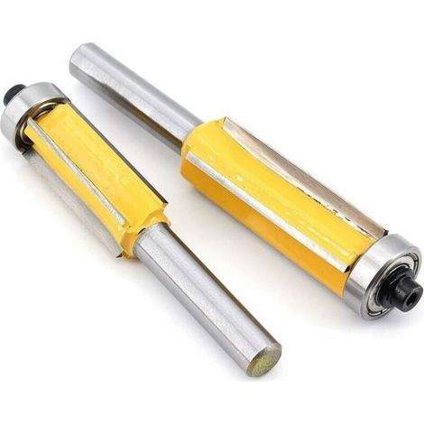3pcs fraise à copier 8mm 4 flûtes roulement supérieur menuiserie (1/5)