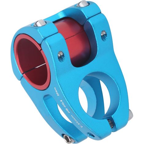 LUNJE Mountainbike-Vorbau, kurzer Lenker, Aluminiumlegierung, 31,8/35x35 mm, Blau (1/5)