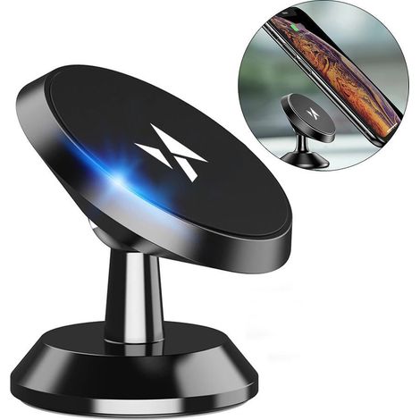 360° magnetische Auto-Handyhalterung für das Armaturenbrett, Schwarz (1/5)