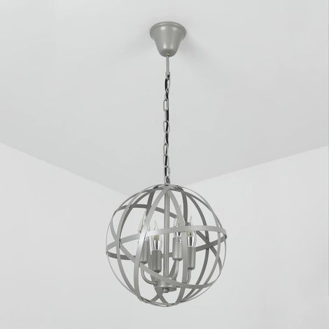 Suspension Jupiter Métal Gris (1/5)