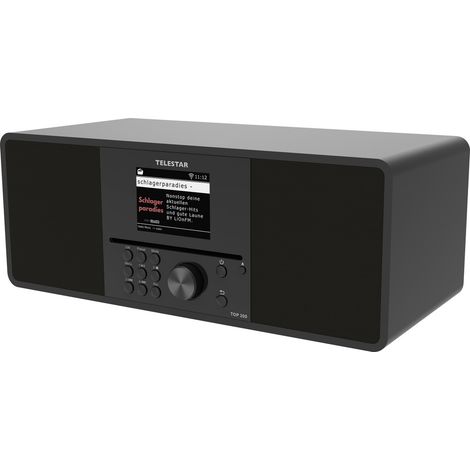 Telestar TOP 300 Schwarz Internet CD-Radio Internet, DAB+, UKW USB, WLAN, Internetradio, DAB+, CD, B (1/5)