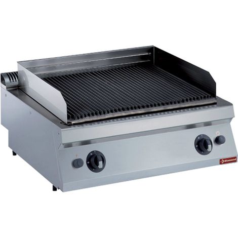 Grill fonte à pierre de lave gaz - 2modules - Diamond (1/3)