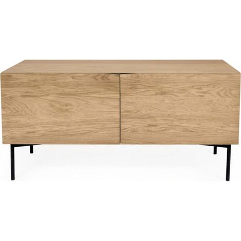 Buffet 2 Portes & 2 Niveaux "Plof" 120cm Chêne (1/5)