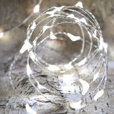 Guirlande Solaire 15m Deco Micro Led Fixe Blanc Pur (1/3)