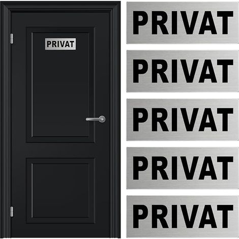 Private Door Sign, Adhesive Signage for Office, Shop and Restaurant (1/5)