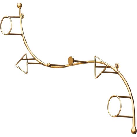 porte manteau multifonctionnelle SECFOU en fer doré patère (1/5)