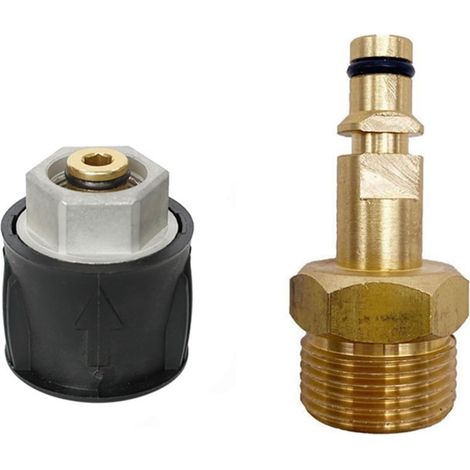 Adaptateur de raccord rapide en laiton pour nettoyeur haute pression Karcher M22 14 mm