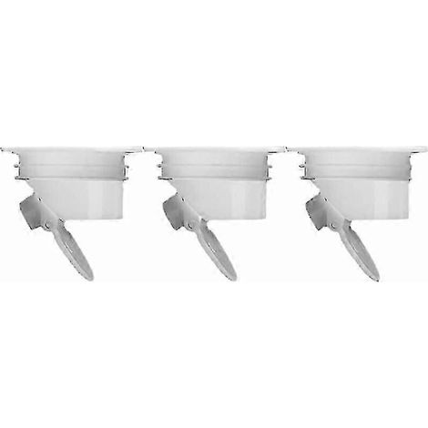 Lot de 3 bouchons anti-refoulement désodorisants pour siphons de sol, filtres d'égout, accessoires de salle de bain, 35 x 43 x 46 mm (1/5)