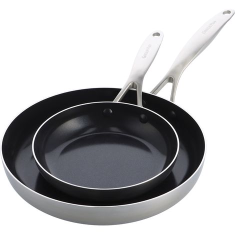 GreenPan Geneva 20+28cm silber Pfannen-Set