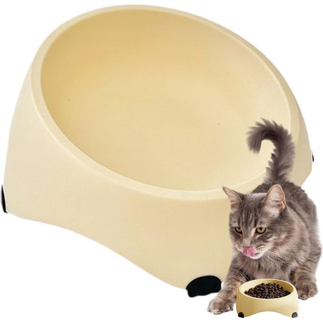 Futternapf für Katzen, Futterspender für Katzen, Anti-Erbrechen, schräge Anti-Ermüdungs-Schnurrhaarplatte für Kätzchen (1/5)