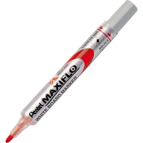 Pentel MWL5S-B marcador 12 pieza(s) Punta redonda Rojo
