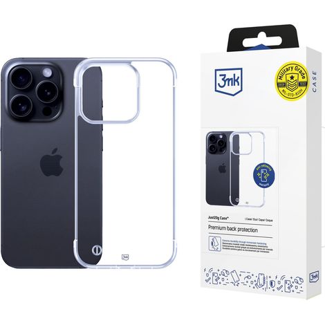 Coque transparente 3mk Just20g pour Apple iPhone 16 Pro Max (1/5)