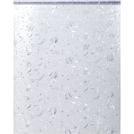 Film dépoli pour vitres, motif floral, 45 x 500 cm, en PVC (1/5)