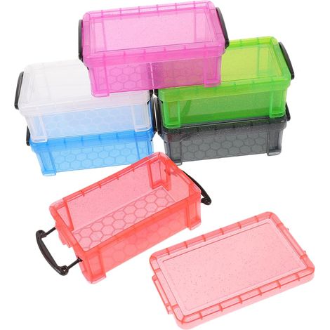 6pièces Boîte De Rangement Pour Bijoux Avec Couvercle Transparent Petits Contenants Empilables Pour Colliers Et Boucles Oreilles (1/5)