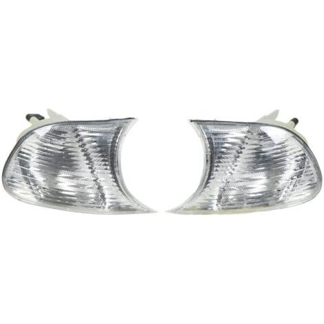Clignotants Avant Gauche Droite pour BMW Série 3 E46 Coupé 1998-2001 Lentille Transparente Pièce de Rechange
