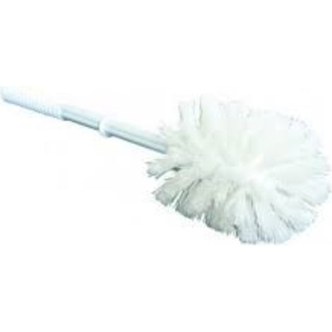 Bama Scopino WC Ricambio Bianco 34.5 cm Setole Morbide Nylon (1/2)