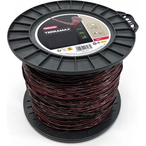 Filo decespugliatore Ovale intrecciato Terramax Rosso/nero ø3,5 mm/183m Oregon 636772 (1/3)