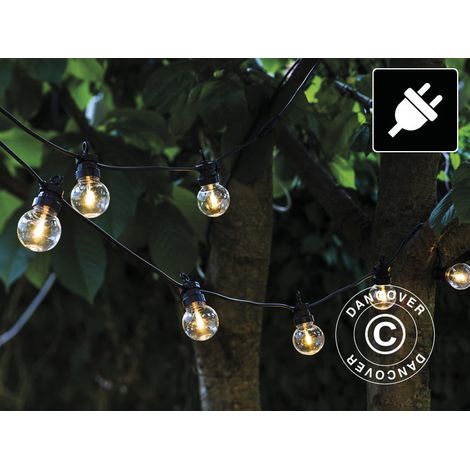 LED Fairy lights Supplement Set, Lucas, 3 m, Black/Clear/Warm White - Dancover