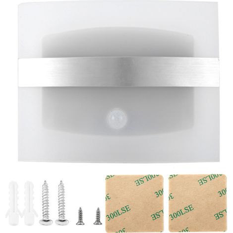 Applique murale solaire LED avec détecteur de présence humaine pour jardin ou couloir (1/5)