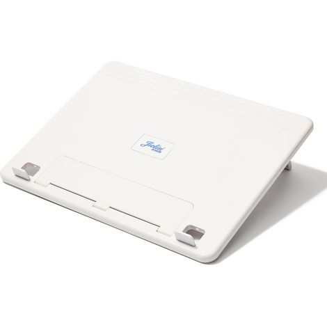 Support lecture portable avec tableau blanc magnétique amovible, bac rangement, inclinaison et hauteur réglables, ABS blanc 260x210x375mm 760g, bureau étude cuisine (1/5)