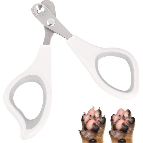 Coupe-ongles pour chats, coupe-ongles professionnel avec trou de coupe circulaire pour éviter les coupures trop importantes. Outil de toilettage pour chats. (1/5)