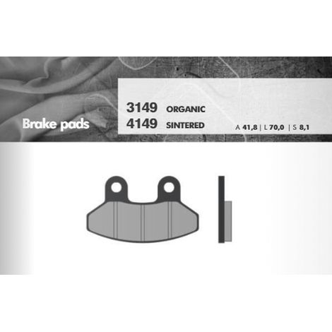PASTILLAS DE FRENO BRENTA KH306 LAVERDA/SYM DELANTERAS (FT 3149)