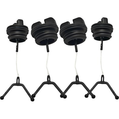 Lot de 2 bouchon de réservoir, filetage 22 mm, joint torique, caoutchouc nitrile, pour tronçonneuse