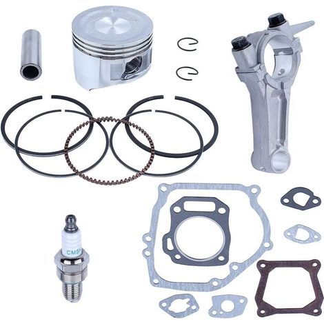 LinDuxe 68-mm-Kolbenring-Satz mit komplettem Pleueldichtungssatz für Honda GX160 5,5 PS 4-Takt-Generatormotor (1/4)
