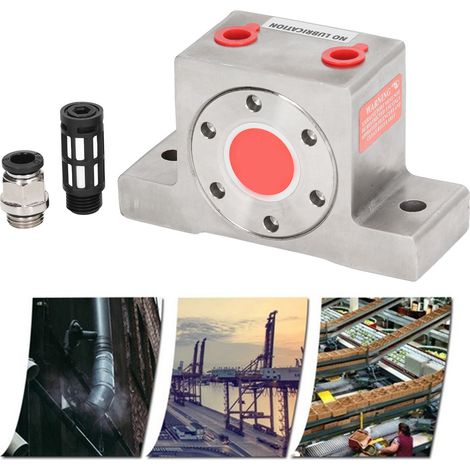 Pneumatischer Vibrator mit oszillierender Turbine aus Edelstahl, GT13 G1/4 Ein-/Auslassgewinde, industrieller oszillierender Kugelförderer (1/5)